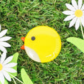Load image into Gallery viewer, Handmade Fused Glass Easter Chick Brooch by Jessica Irena Smith Glass
