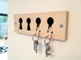 Load image into Gallery viewer, wood keyrack black
