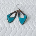 Load image into Gallery viewer, Irregular Triangle Earrings - Teal - MaisyPlum
