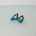 Load image into Gallery viewer, Irregular Triangle Earrings - Teal - MaisyPlum
