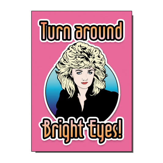 Bonnie Tyler Total Eclipse 1980s Inspired Birthday / Greetings Card