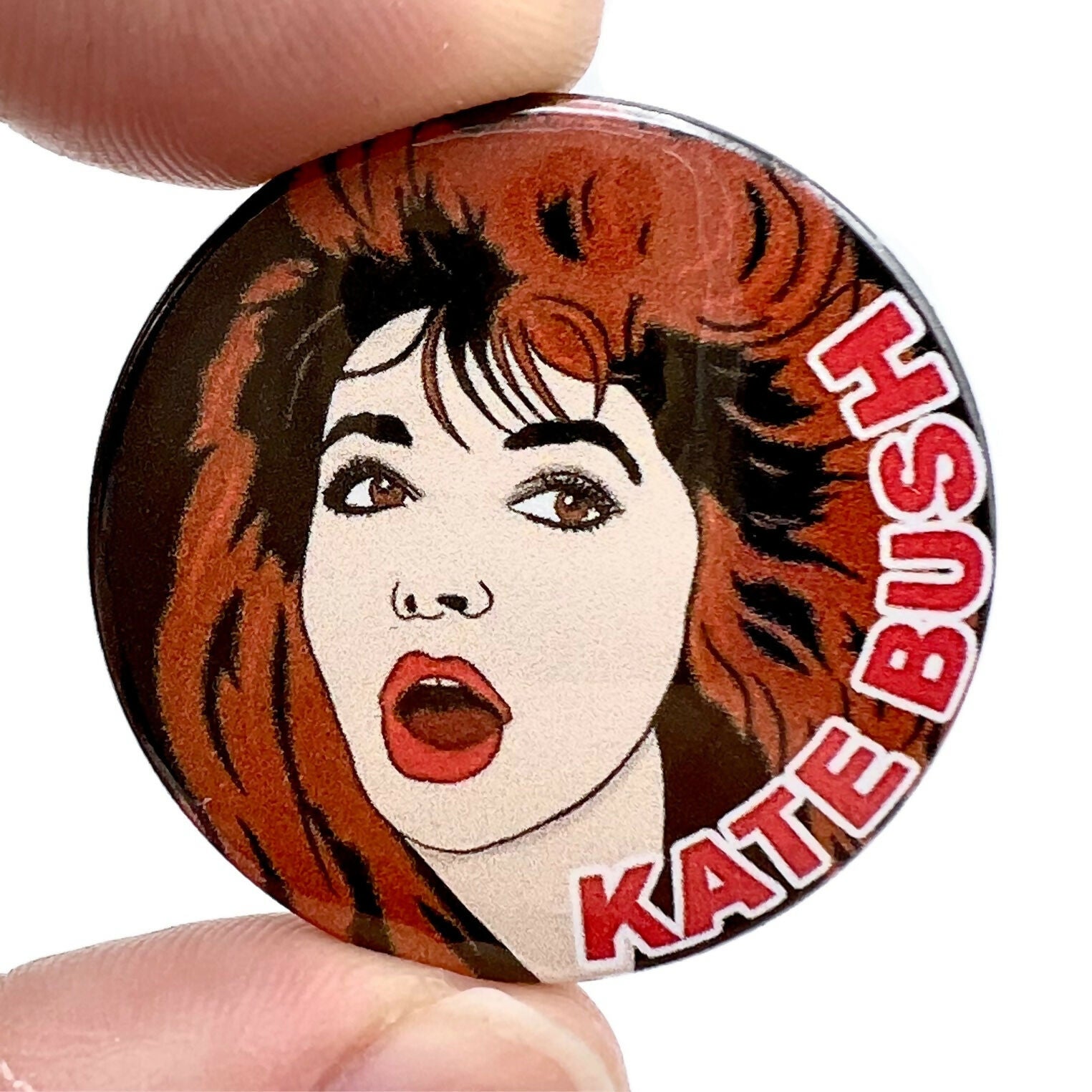 Kate Bush Inspired Button Pin Badge