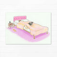 Load image into Gallery viewer, Bed Cat Greetings Card
