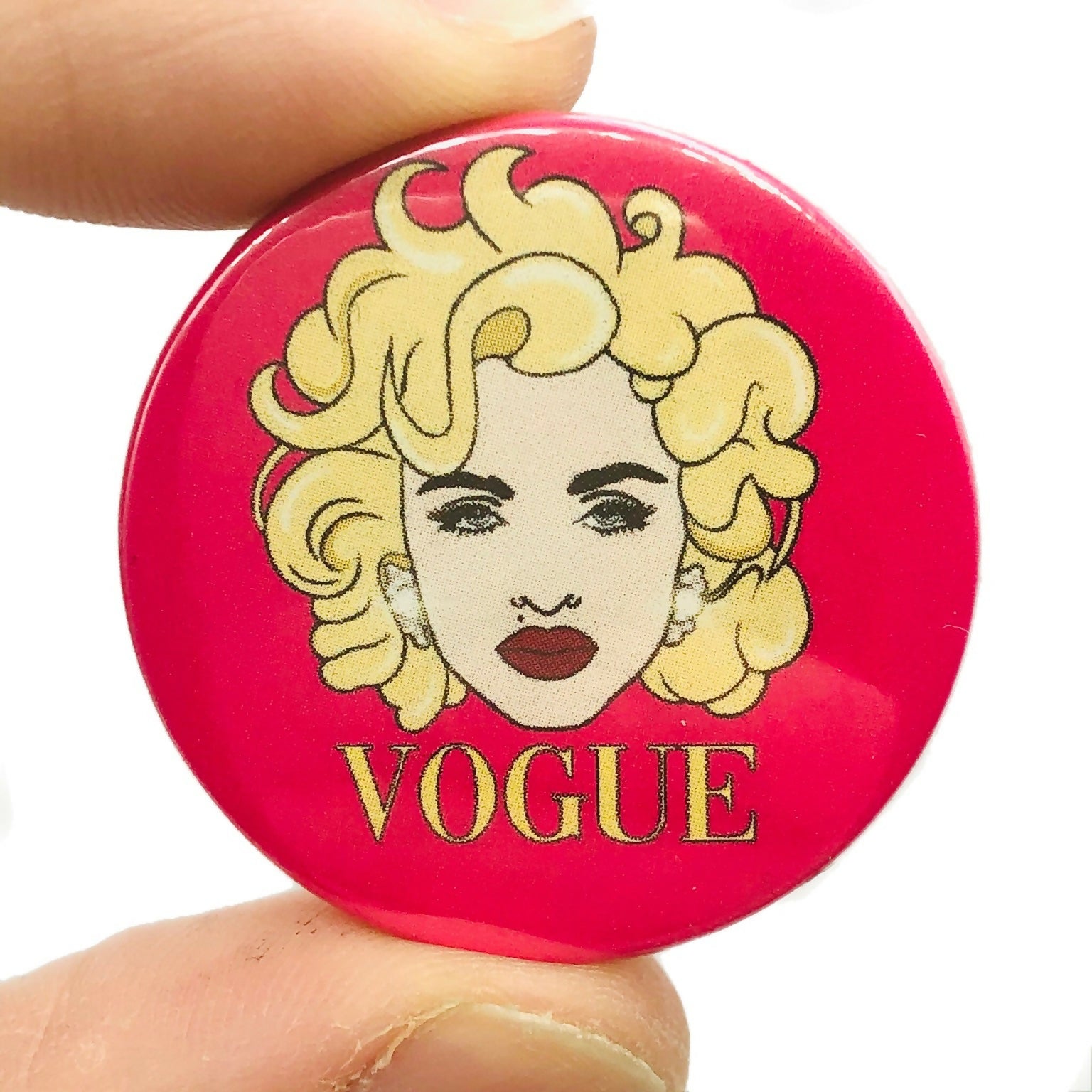 Vogue Inspired Button Pin Badge