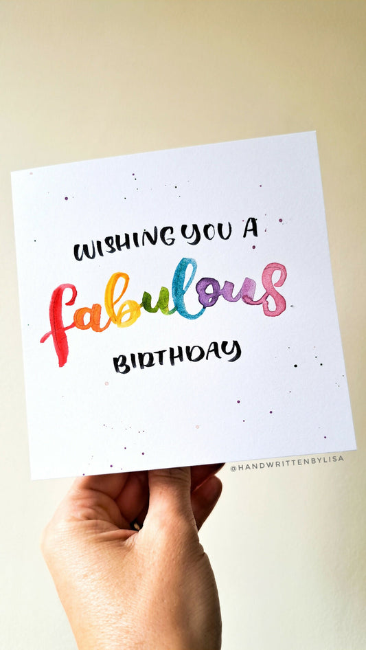 Fabulous Birthday Card