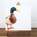 Load image into Gallery viewer, Mallard Duck - limited edition giclée canvas print
