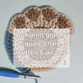 Load image into Gallery viewer, Puppy Pawprint Blanket Crochet Pattern, Blanket Crochet Pattern
