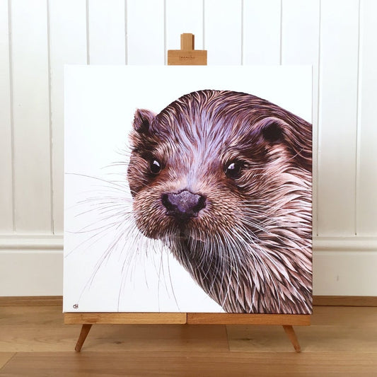 Otter - limited edition giclée canvas print