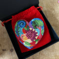 Load image into Gallery viewer, The Blustery Day Hand Embroidered Brooch
