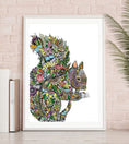 Load image into Gallery viewer, A4 Squirrel Art Print
