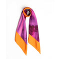 Load image into Gallery viewer, Bird Of Paradise Rose Violet Silk Scarf
