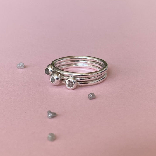 Raw Diamond Stacking Ring - MaisyPlum