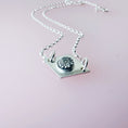 Load image into Gallery viewer, Recycled Silver Daisy Pendant Necklace - MaisyPlum
