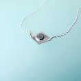 Load image into Gallery viewer, Recycled Silver Daisy Pendant Necklace - MaisyPlum
