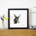 Load image into Gallery viewer, Inky Donkey Illustration Print
