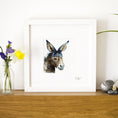 Load image into Gallery viewer, Inky Donkey Illustration Print
