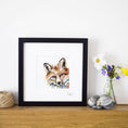 Load image into Gallery viewer, Inky Fox Illustration Print

