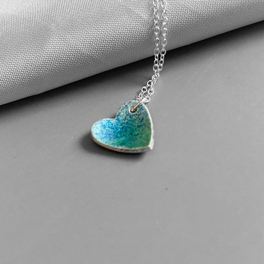 Sea Spirit Enamel Heart Pendant - MaisyPlum