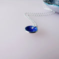 Load image into Gallery viewer, Silver Enamel Bowl Pendant - MaisyPlum
