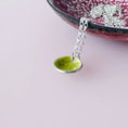 Load image into Gallery viewer, Silver Enamel Bowl Pendant - MaisyPlum
