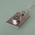 Load image into Gallery viewer, Silver Rectangle Pinwheel Pendant - MaisyPlum
