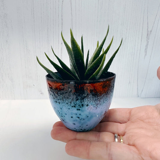 Small Blue and Orange Enamel Bowl - MaisyPlum