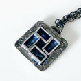 Load image into Gallery viewer, Square enamel block pendant- MaisyPlum
