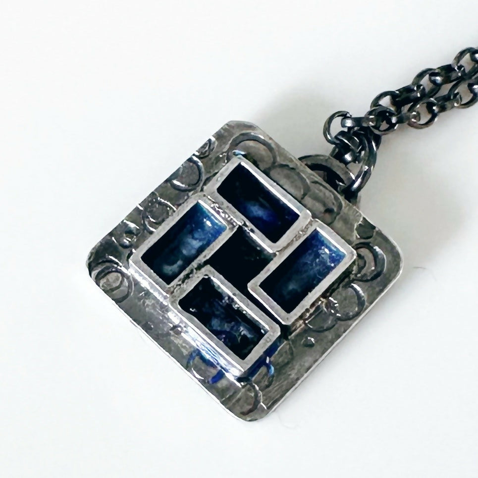 Square enamel block pendant- MaisyPlum