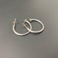 Load image into Gallery viewer, Sterling Silver Hoop Earrings - MaisyPlum
