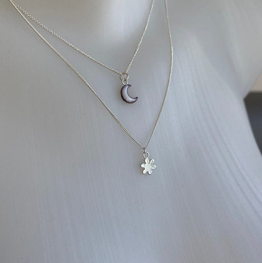 Tiny Snowflake Pendant - MaisyPlum