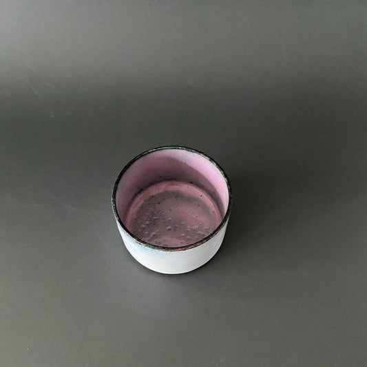 White and Pink Enamel Pot - Small - MaisyPlum