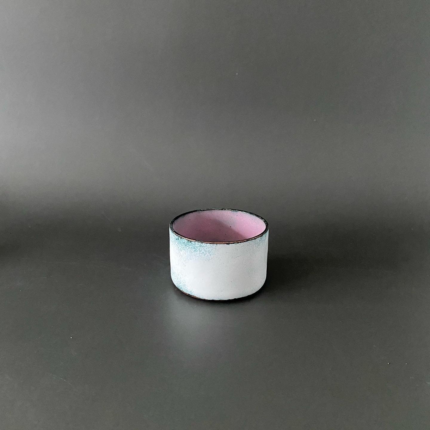 White and Pink Enamel Pot - Small - MaisyPlum