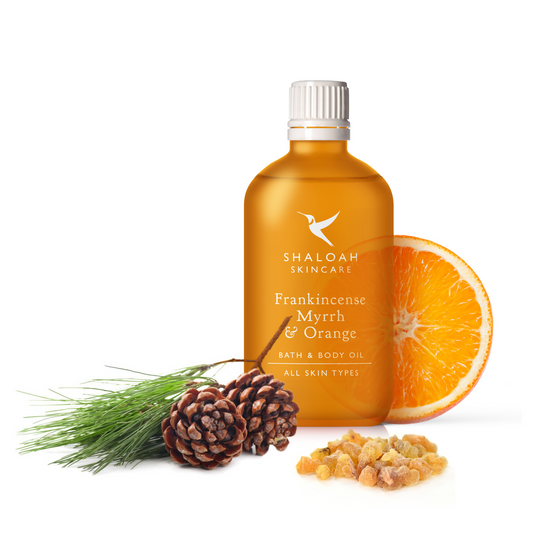 Bath and Body Oil with Frankincense, Myrrh & Orange