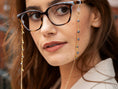 Load image into Gallery viewer, KGCZ0001-kodes-accessories-light-blue-evil-eye-gold-plated-glasses-chain3-scaled
