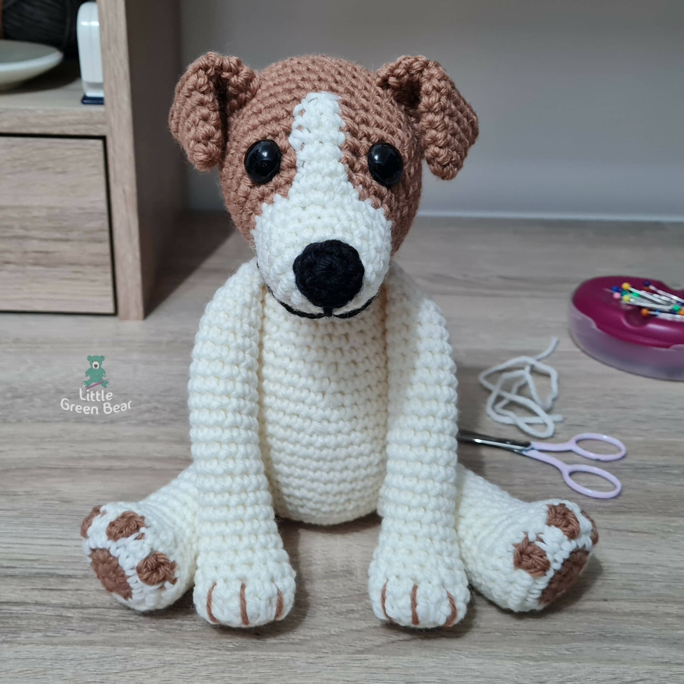 Jack russell knitting pattern sale