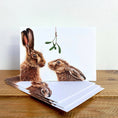 Load image into Gallery viewer, Christmas Hares 4 pack
