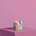 Load image into Gallery viewer, Small Irregular Plant Pot - Marbled in Coral & Lilac - Misshandled
