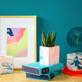 Load image into Gallery viewer, Coral Marbled Irregular Plant Pot or Desk Tidy - Misshandled
