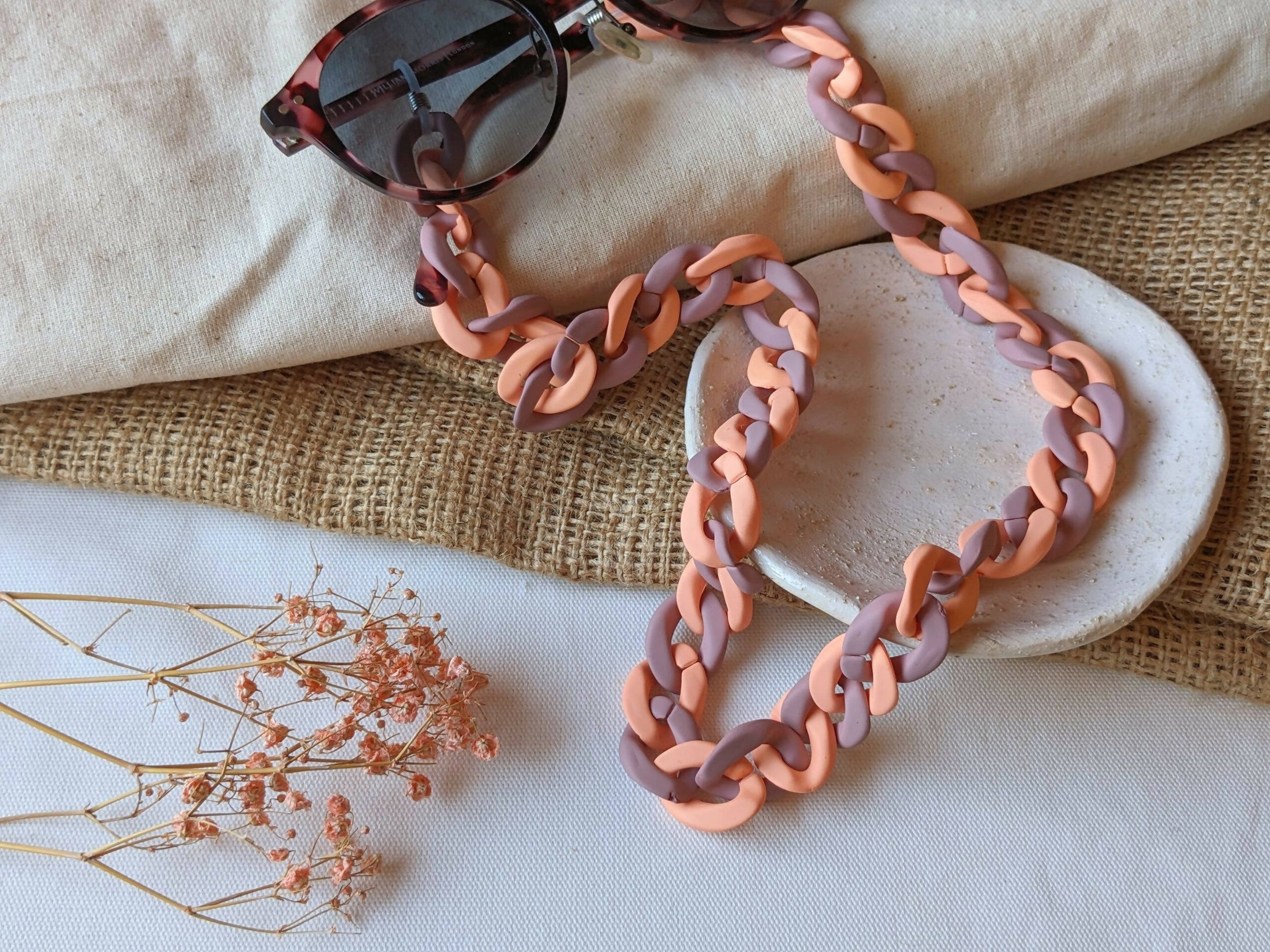 KGC011-kodes-accessories-matte-aubergine-and-pink-chunky-carylic-glasses-chain1-scaled