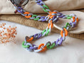 Load image into Gallery viewer, Glasses Chain - Purple, Marble, Green & Orange Chunky Acrylic Chain
