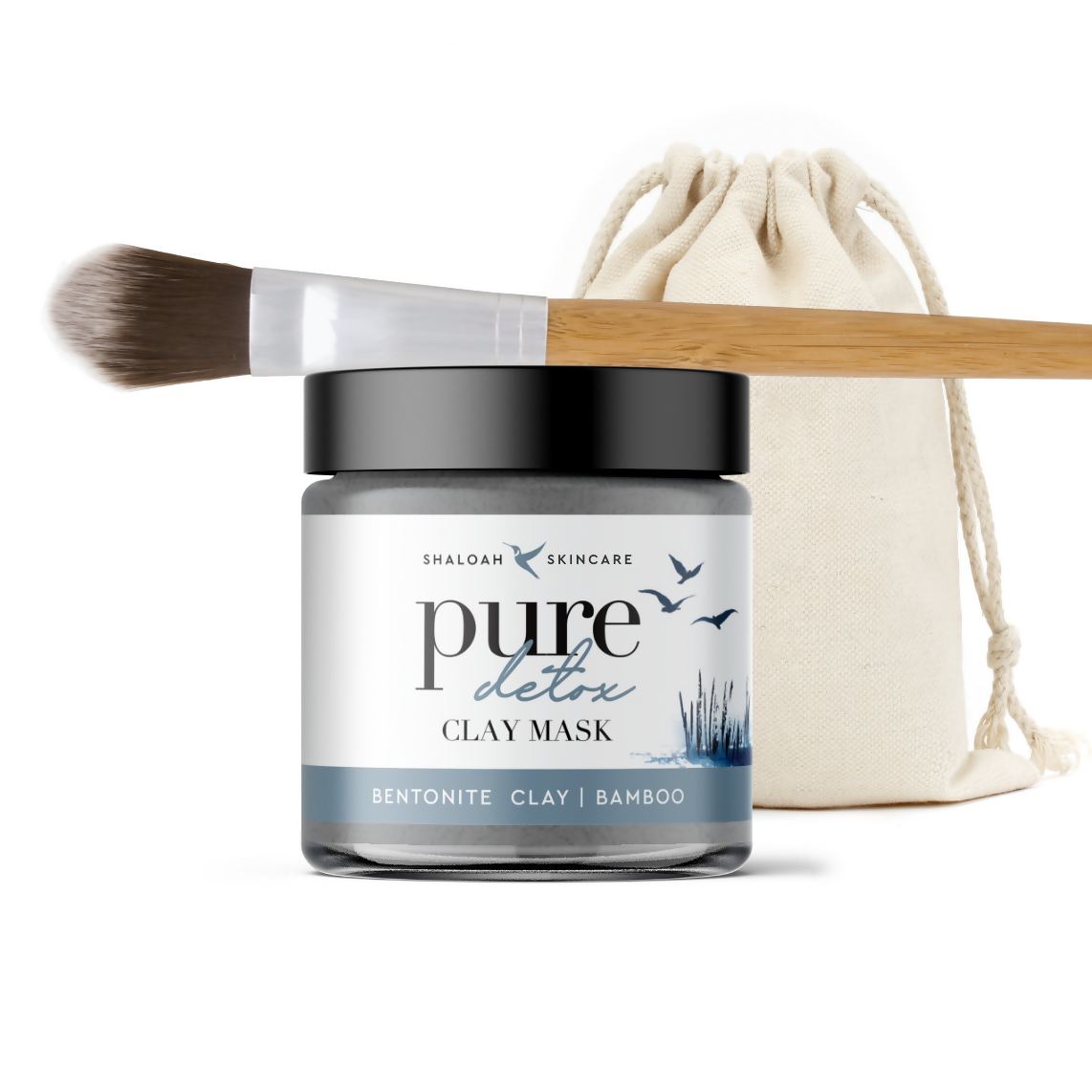 Pure Detox Clay Face Mask with Bentonite Clay
