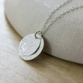 Load image into Gallery viewer, Hammered Double Disc Necklace
