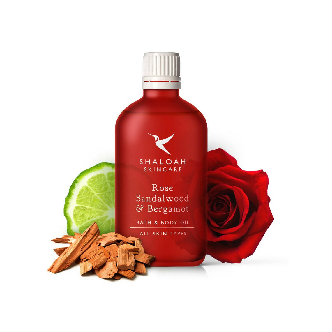 Rose, Sandalwood & Bergamot Bath, Body and Massage Oil