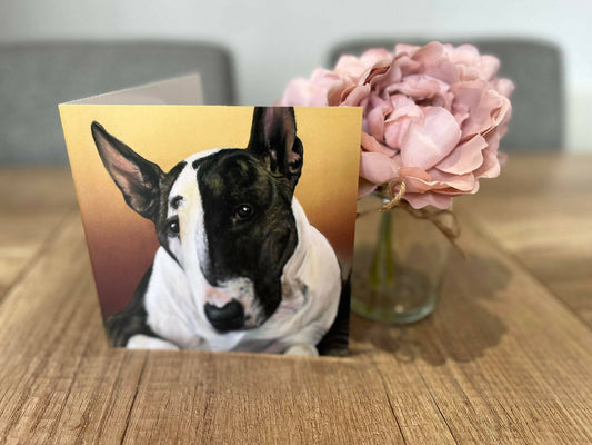 English Bull terrier card front