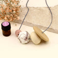 Load image into Gallery viewer, Essential Oil Diffuser White, Peach & Beige Silicone Necklace
