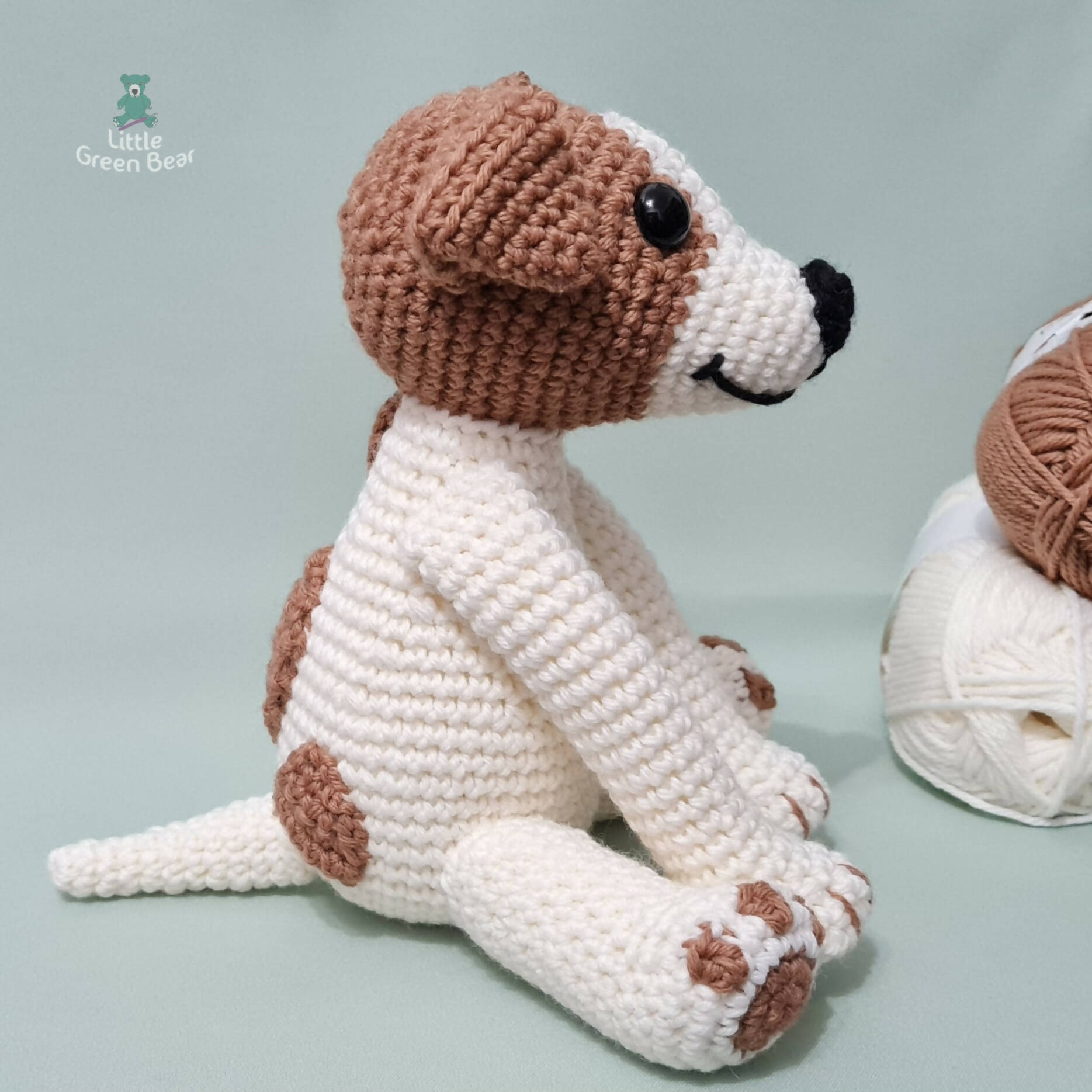 PDF Jack Russell Crochet Pattern, Jeremy the Jack Russell Crochet Pattern, Crochet Pattern, Dog Amigurumi Pattern