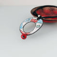 Load image into Gallery viewer, Abstract Enamel Sgraffito Pendant
