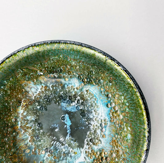 Shaving Bowl in Duck Egg Blue and Green