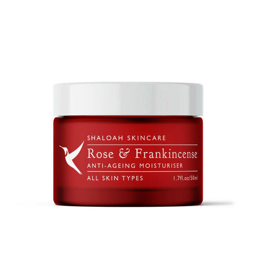 Natural Anti-Ageing Face Moisturiser with Rose and Frankincense