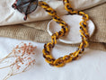 Load image into Gallery viewer, Glasses Chain - Mustard & Tortoise Shell Chunky Acrylic Chain
